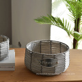 Cheap price plastic rattan woven flower basket indoor garden stand plant basket flower pot basket for plants